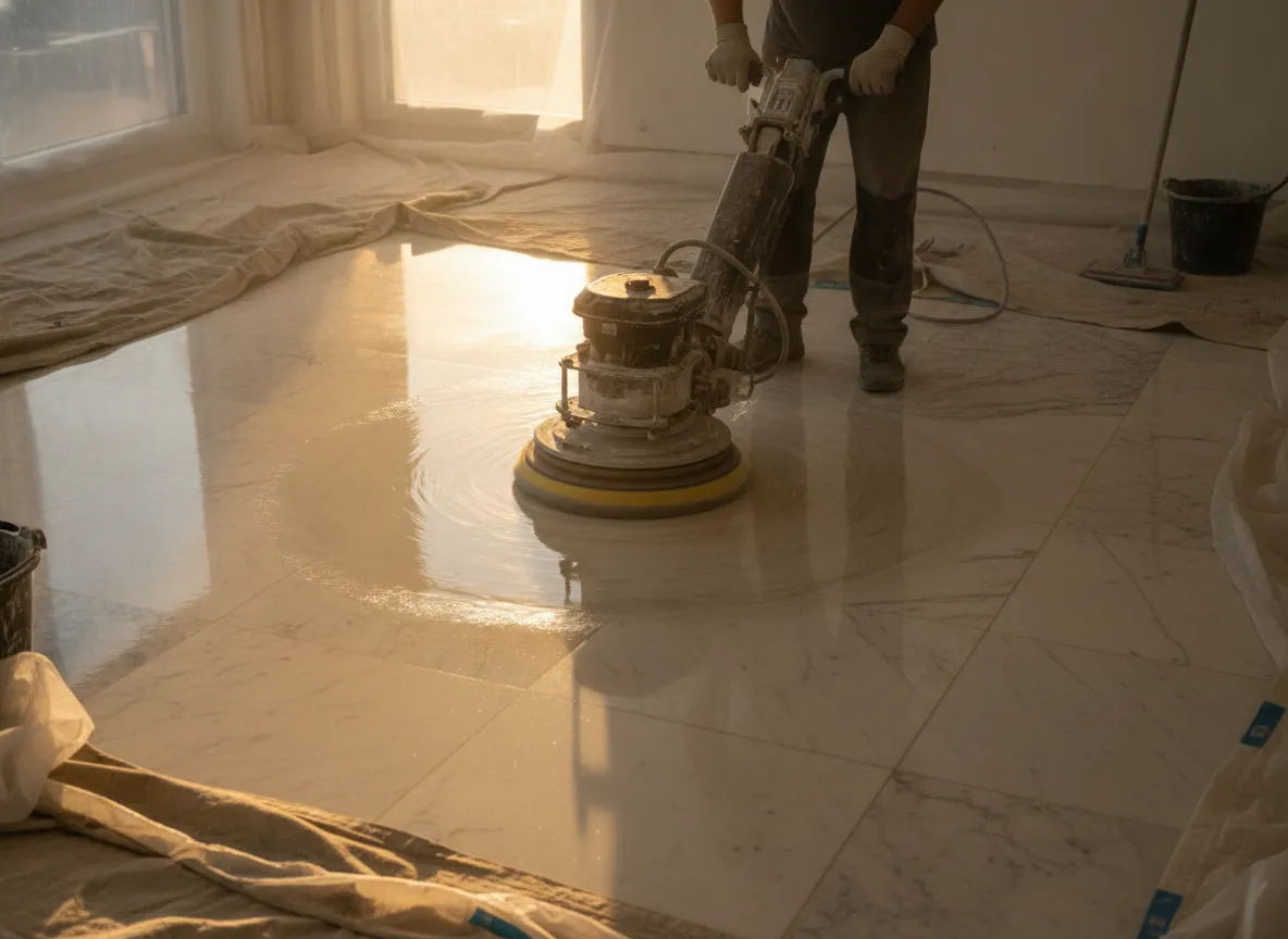 Marble floor polishing i Marbella